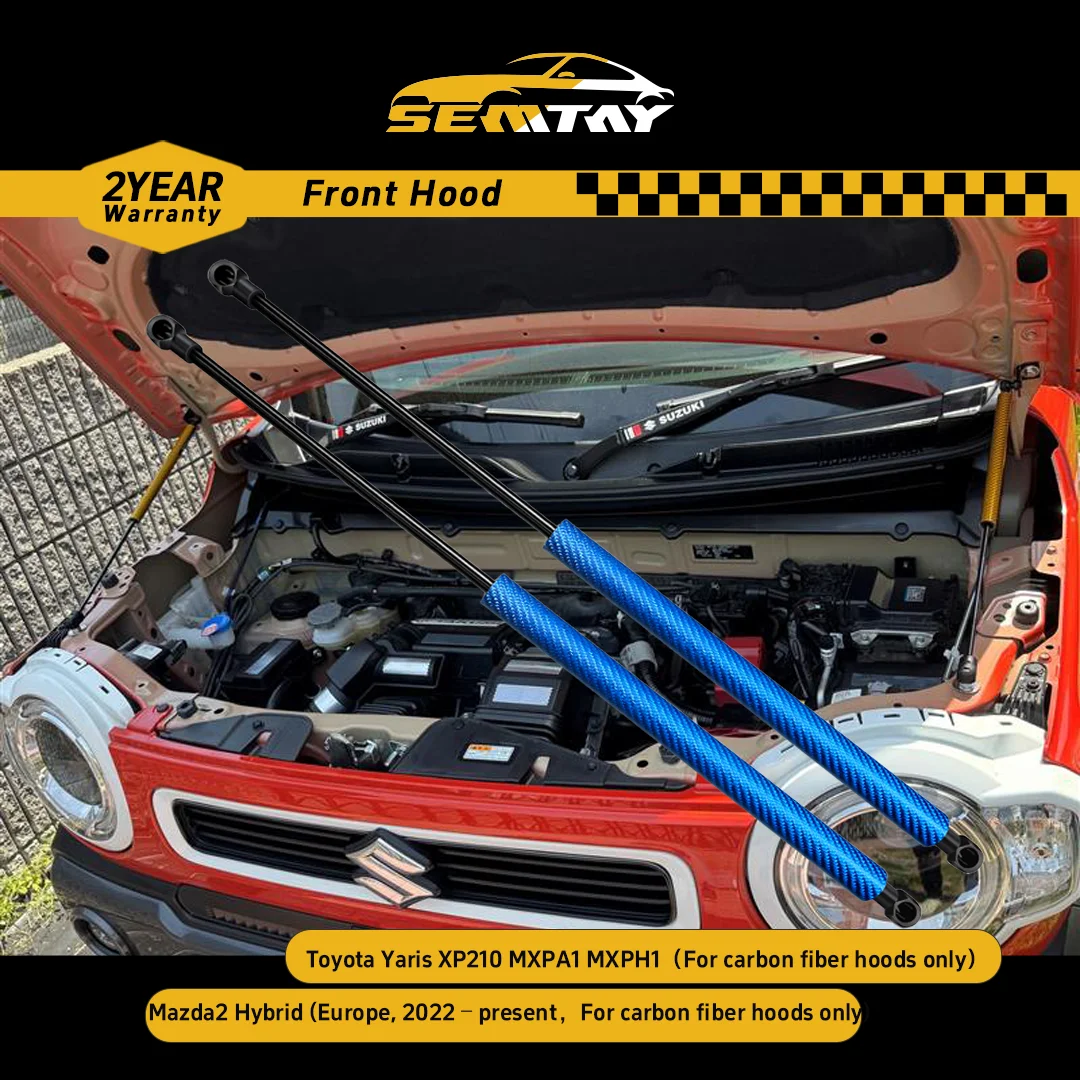 

SEMTAY Hood Struts for Toyota Yaris XP210 MXPA1 MXPH1（For carbon fiber hoods only） Bonnet Lift Support Shocks Auto Part