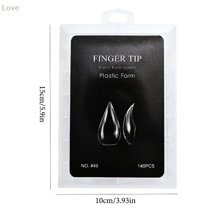 [L & P] ثلاثية الأبعاد مخلب النسر منحني الأظافر وهمية قابلة لإعادة الاستخدام غطاء كامل اضغط على أشكال الأظافر قوالب كريستال وصلات لإطالة الأظافر تلميح الأظافر