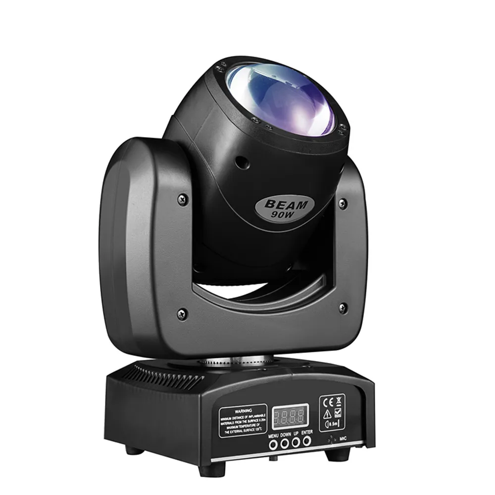 2pcs 90W LED Beam Moving Head Light RGBW 4in1 Brightness Best with DMX, Support Sound Activated & Auto Mode for Disco Bars