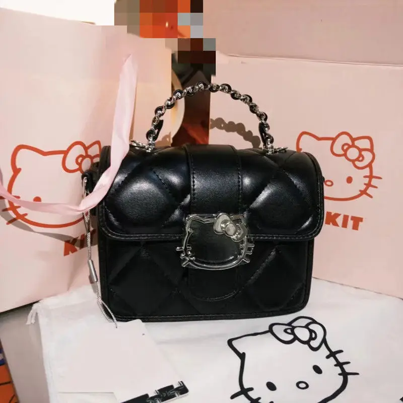 

Hello Kitty Shoulder Bag Kawaii Cartoon Women Large Capacity Versatile Anime Handheld Crossarm Shopping Walk Girl Gift Wholesale