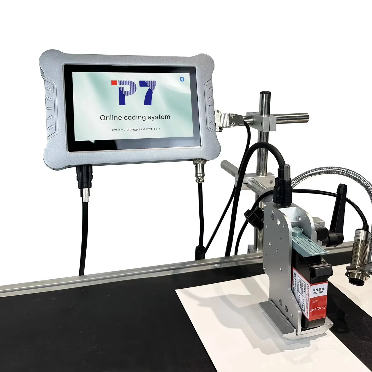 Automatic Online Batch Printing Tij Inkjet Printer Variable Data Expire Date Qr Code Series Number Coding Machine