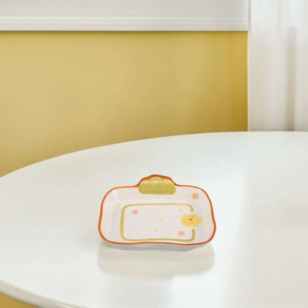 2Pcs Adorable Ceramic Appetizer Plates Dessert Bowls Fruit Tray Cake Stand Party Small Serving Dish Modern Dining Table Decor