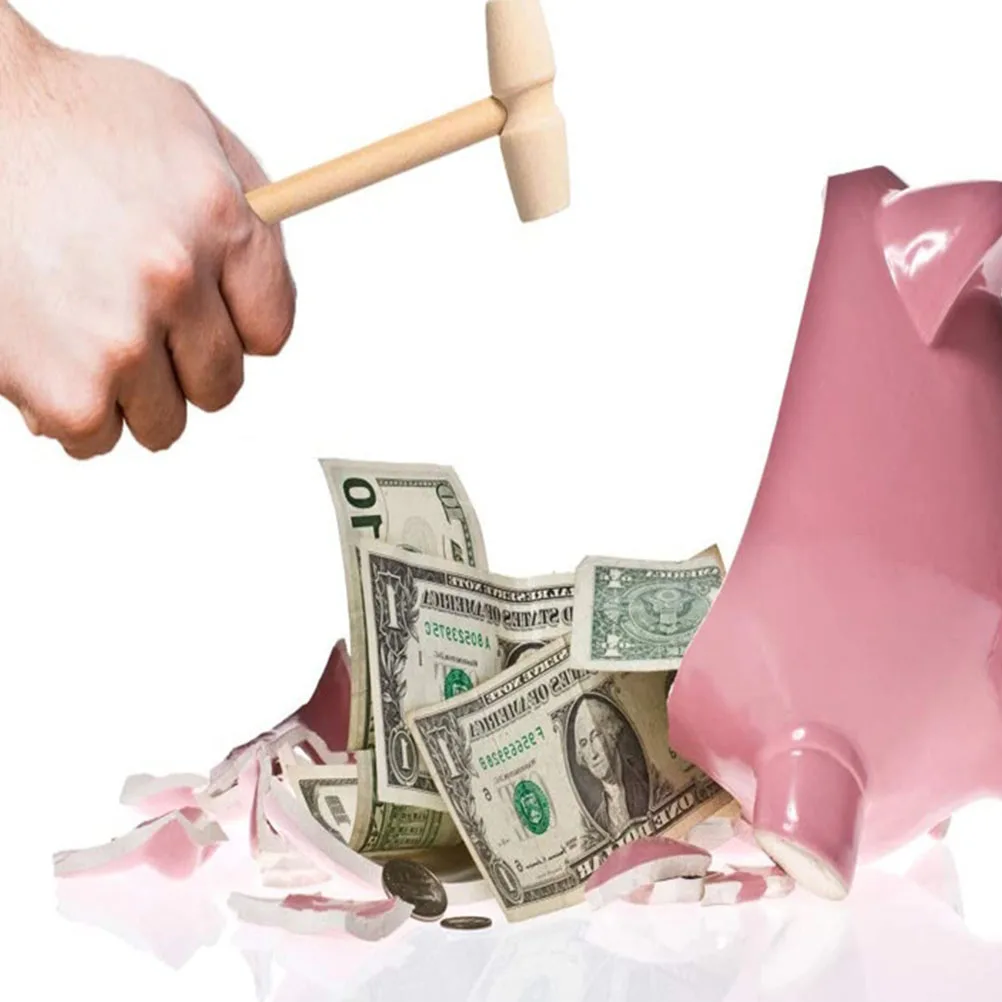 20 قطعة المطارق الخشبية عديم الرائحة كسر مقاومة مقبض مريح الأطفال اللعب مطرقة خشبية اللعب مطرقة المطرقة اللعب #4