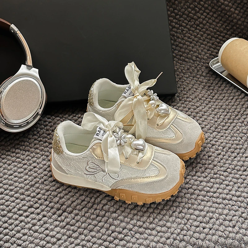 

2025 spring and summer new hot sale children's shoes girls sports shoes lightweight rubber sole soft bottom casual shoes