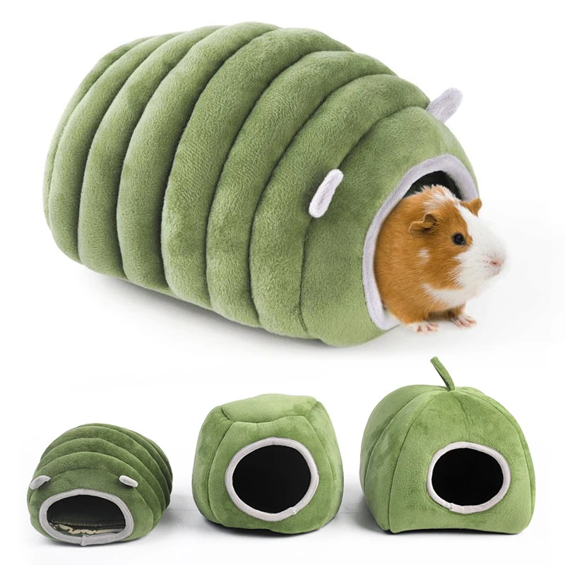 Guinea Pigs Bed Hamster Hideout House Sleep Bed For Chinchilla Ferret Hedgehog Bed Cave Cozy Hamster Cage Accessories