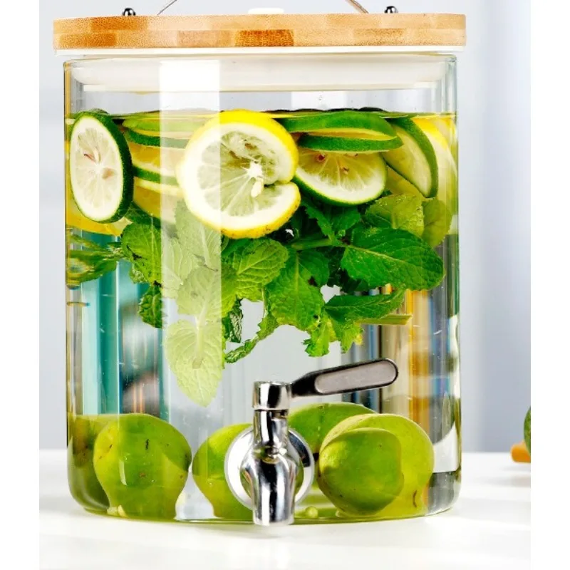 Self-service Beverage Bucket Blending Bucket Glass Fruit Tea Bucket Beer