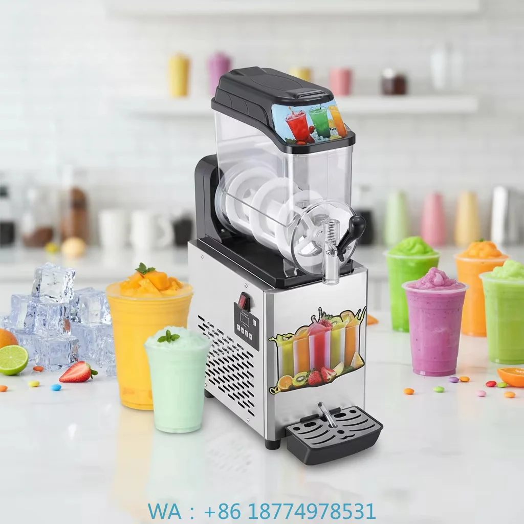 Single-Chamber 12L Compact Frozen Beverage Processing Station For Commercial Slush Beverage Cafe Bar Snack Shop Application