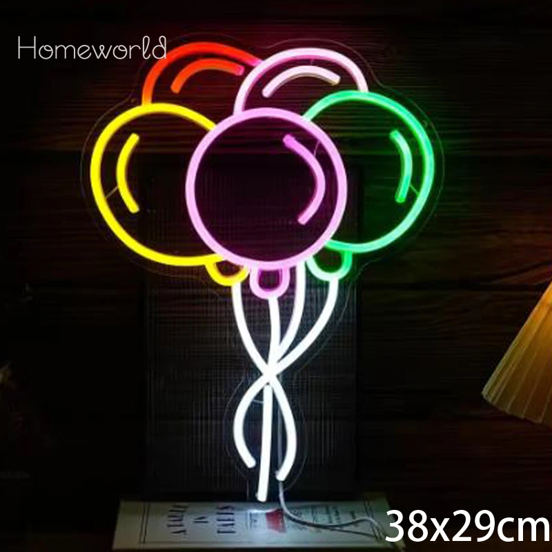 Balloon LED Neon Sign  Room Decor Neon Light Signs Wedding Birthday Party Aesthetic Decoration ,Boy Girl Gifts ,bedroom dection