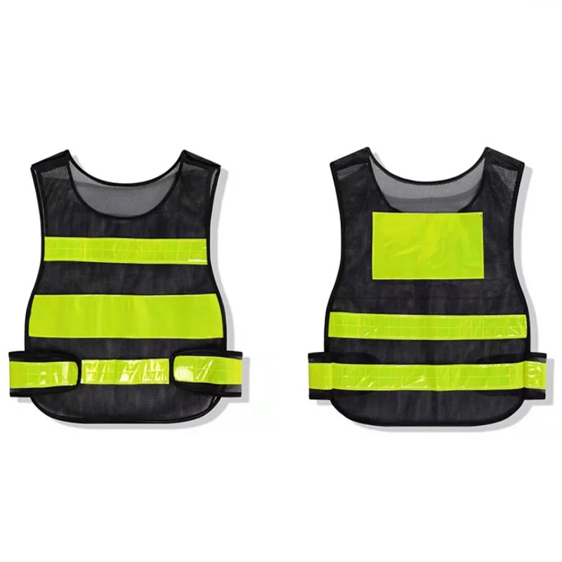 

Высокая видимость, ночная безопасность, светоотражающий жилет в полоску, спецодежда, жилет, куртка, уличный ночной дорожный велосипедный спортивный сетчатый жилет, топ