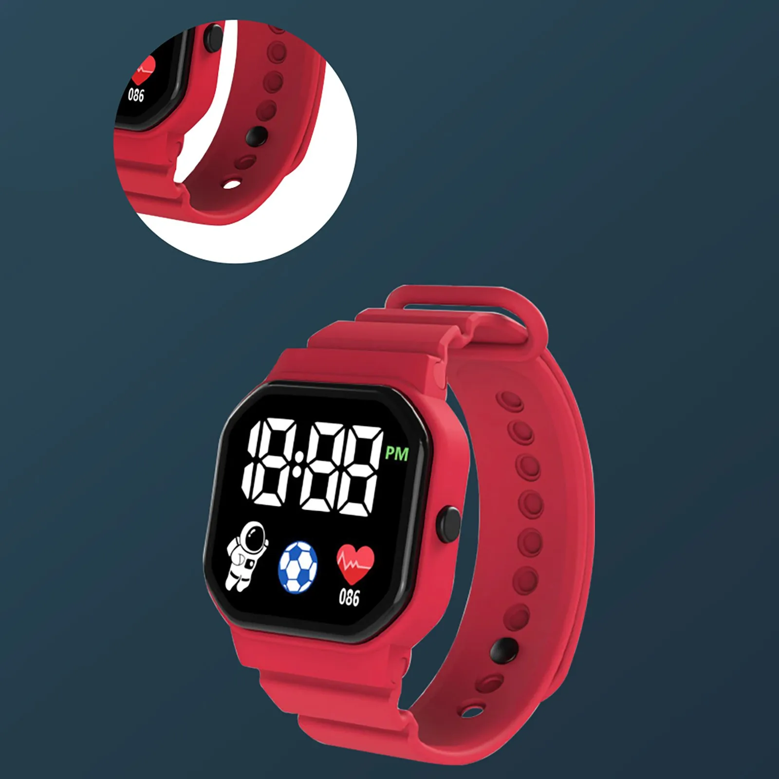 Montres de sport LED pour enfants, montre électronique numérique pour filles et garçons, montres-bracelets décontractées en silicone, cadeaux pour étudiants, nouveau