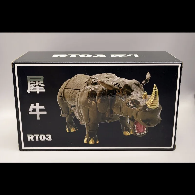 Juguete de transformación RT-03 RT-03, figura de acción de guerrero rinoceronte, modelo de juguete KO MP-59, regalo para niño, caja Original