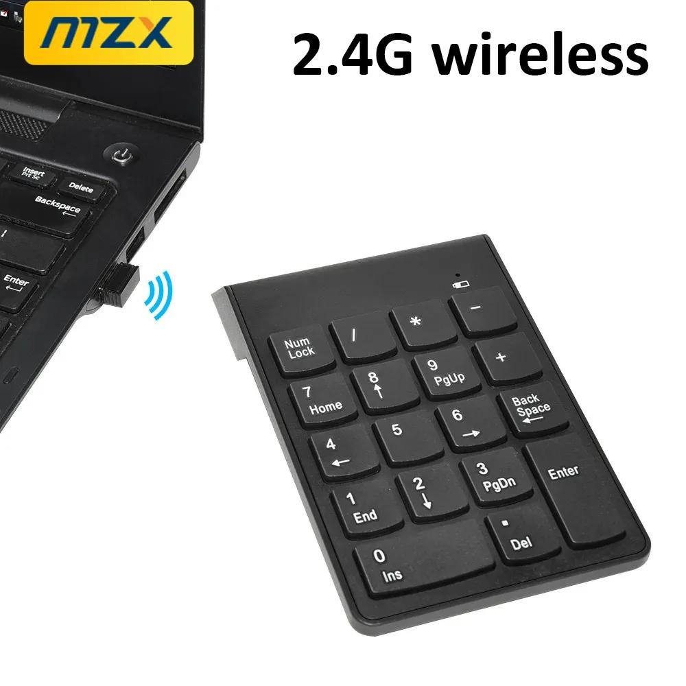 

18-клавишная цифровая клавиатура 2,4G USB, проводная мини-цифровая цифровая клавиатура с цифрами для IMac MacBook, ноутбука, настольного компьютера