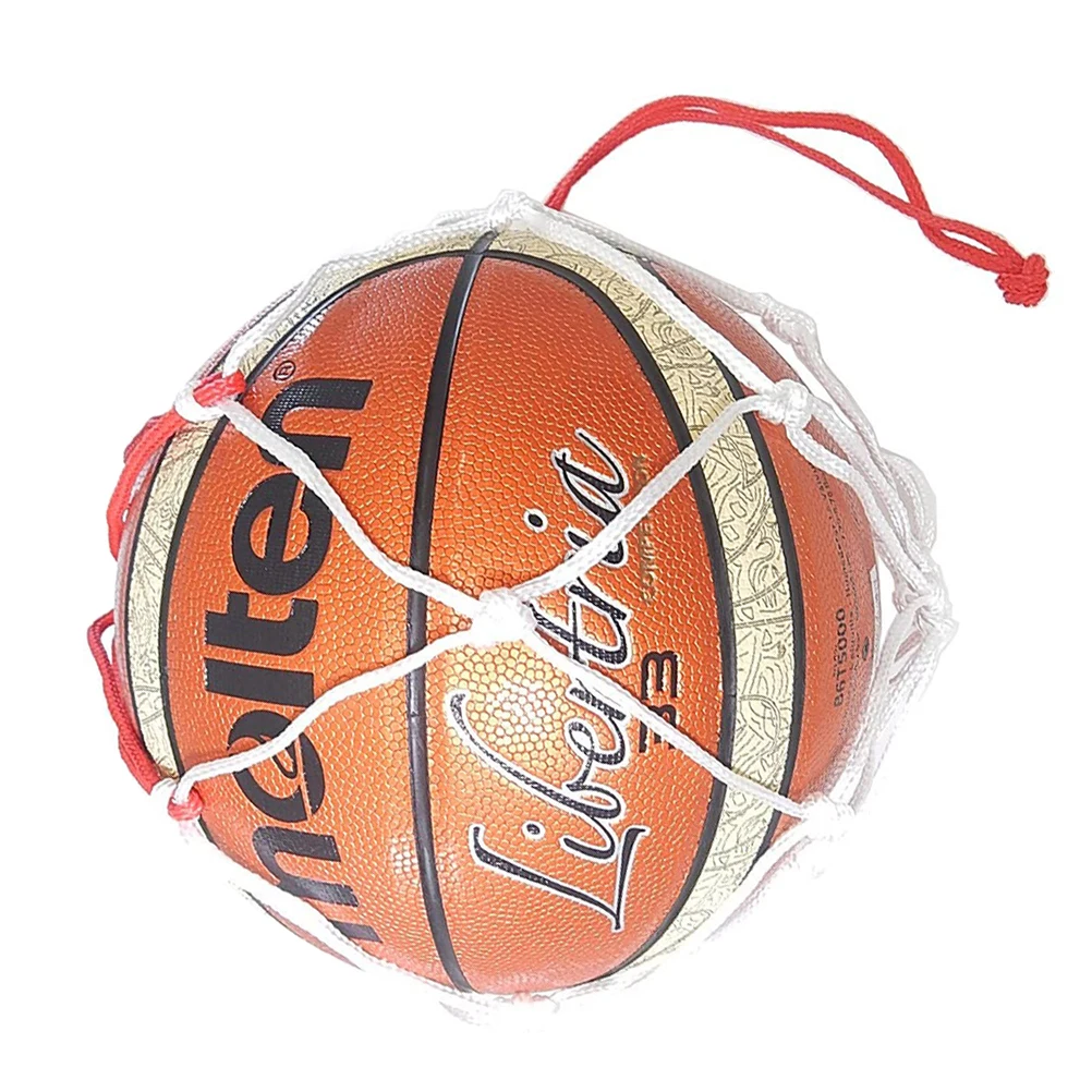 내구성 스포츠 농구 네트 가방 농구 축구 배구 메쉬 포켓을위한 대용량 저장 용기