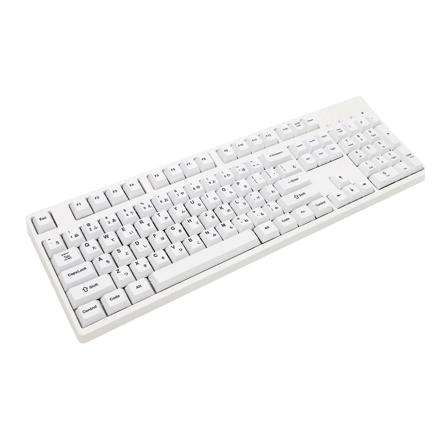 

Minimalist style white Japanese version PBT sublimation original factory height small full set of keycaps 980/96/84/100/61