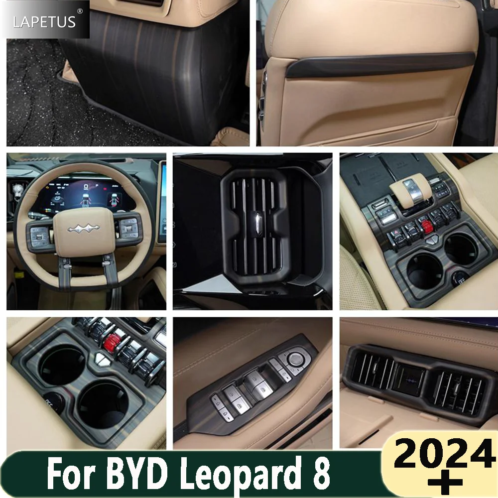 

Автомобильное рулевое колесо/кнопка подъема окна/ручка переключения передач/контроль выхода воздуха переменного тока, накладка для BYD Leopard 8 2024 2025