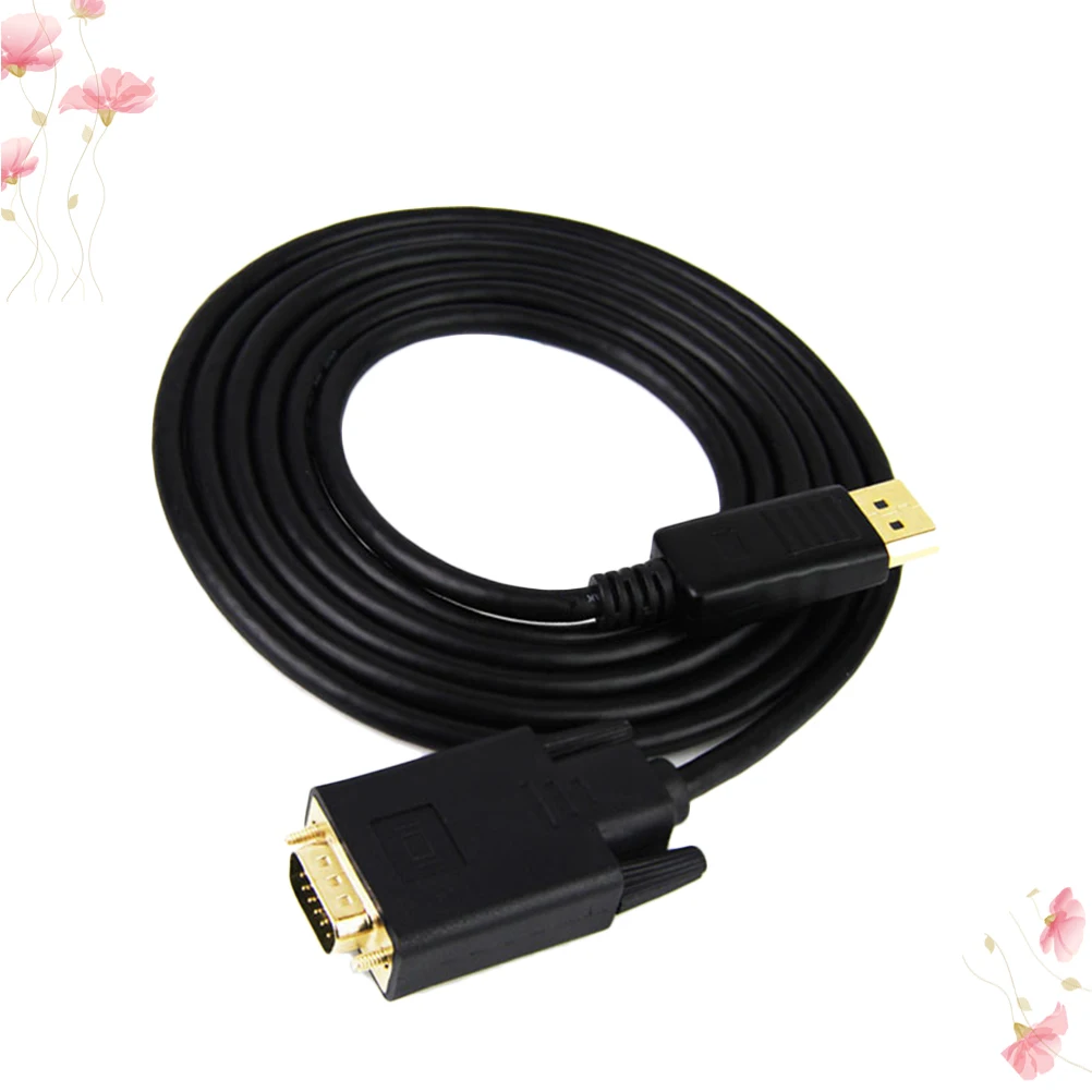

Displayport To Vga Adapter Cable Vga Converter Wire For Computer Projector Laptop 1080P Gold Plated Shielded Latch Design
