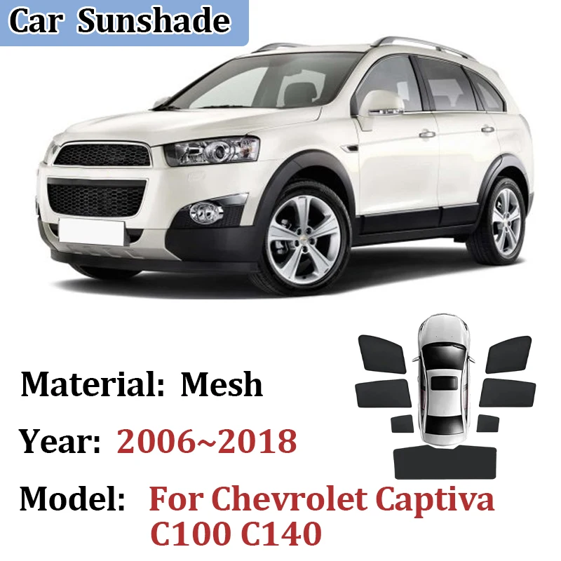 For Chevrolet Captiva C100 C140 2006~2018 Sun Shade Windshield Window Visor Breathable Window Mesh Anti-mosquito Car Accessories