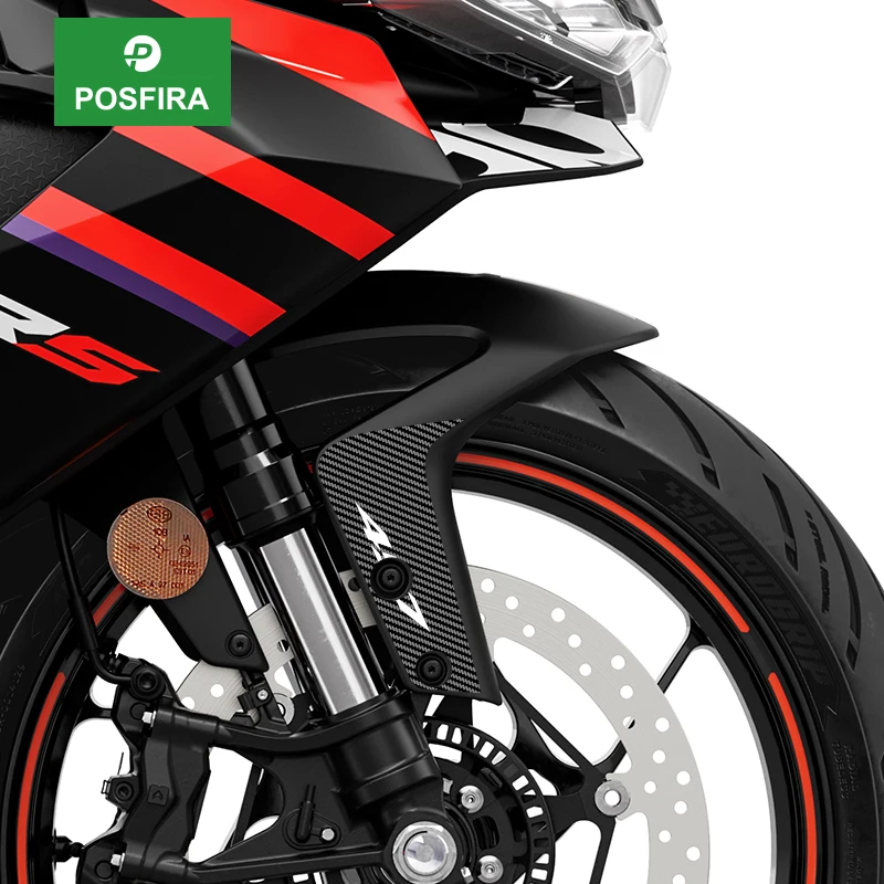 

POSFIRA Motorcycle Front Fender Stickers Vinyl Decals for Aprilia RS457 RS 457 2024 2025 2026 Motorbike Mudguard Accessories
