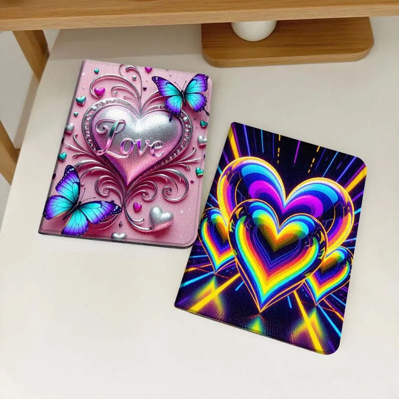 

Colorful Heart Neon Light Tablet Case For Samsung Galaxy Tab S6 S8 S9 S10 Lite FE 10.4 11 Inch 2022 2024