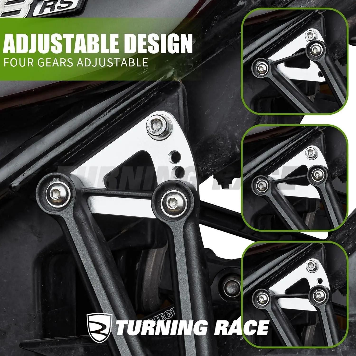 Tandem Step Offset Stay Kit Compatible with Z900RS/CAFE (2018–2025) CNC Aluminum Adjustable Custom Parts Z900RS ACCESSORIES