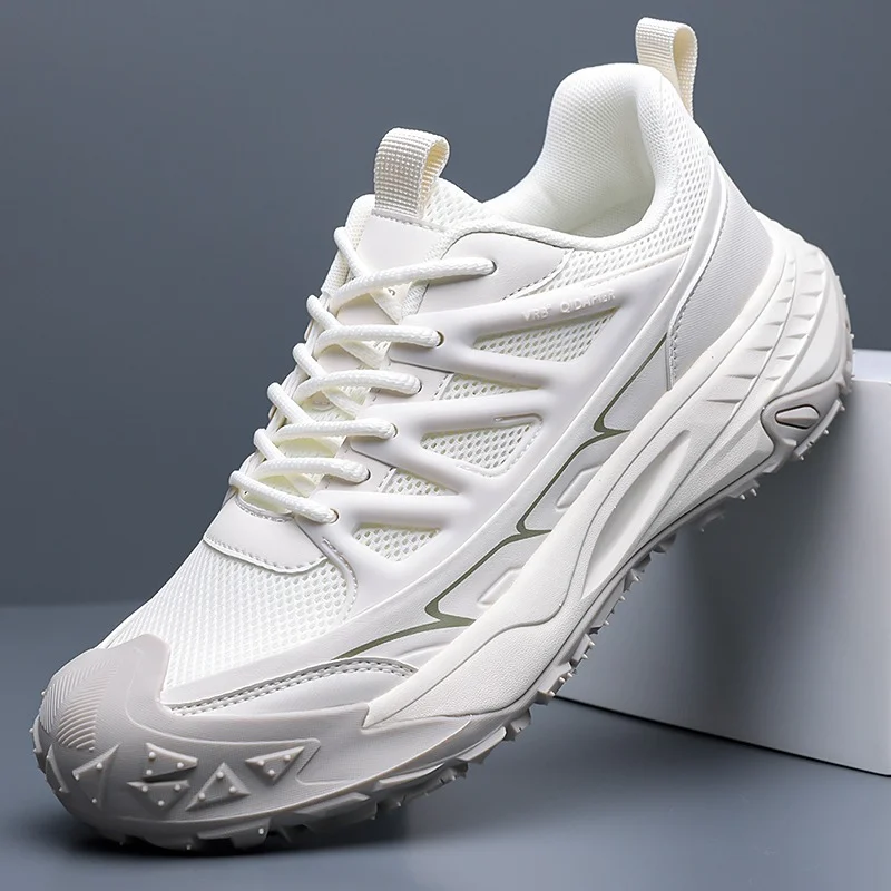 Versatile Minimal Male Athletic Sneakers Waterproof Easy Clean Leather Cushion Insole All Match Jeans Shorts Daily Leisure Shoes