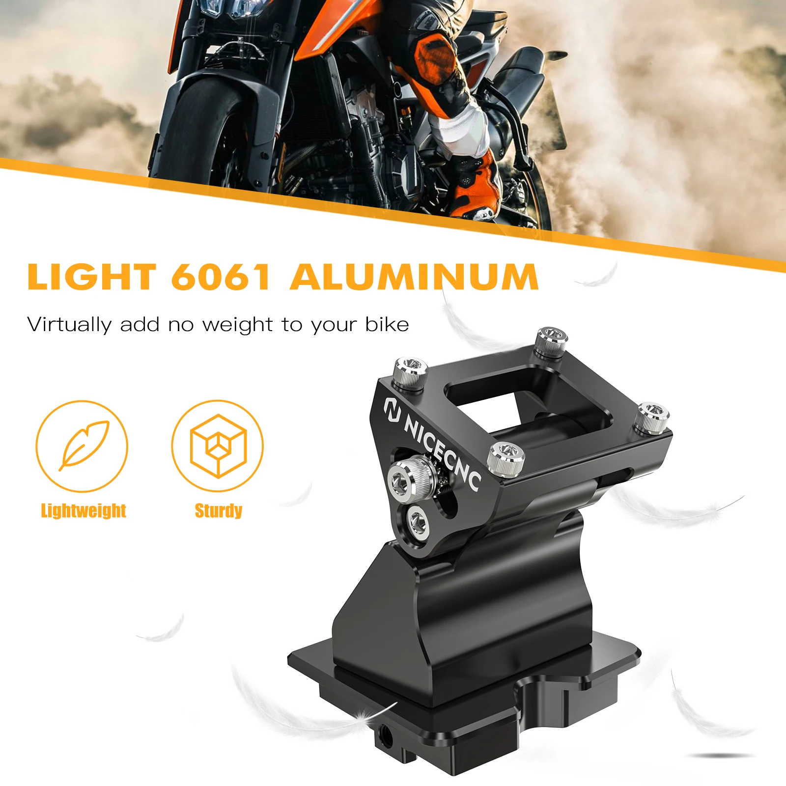 Husqvarna NORDEN 901 Norden 2022-2023 조정 가능한 GPS 마운트, 휴대폰 홀더, 네비게이션 브래킷, CNC 6061 알루미늄