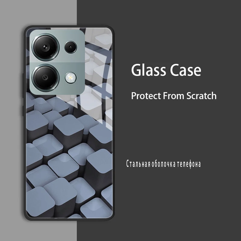 For Xiaomi Redmi Note 13 Pro Plus Case Cover Tempered Glass Case Hard Shockproof Coque Bumper For Redmi Note 13 5G Protect Case