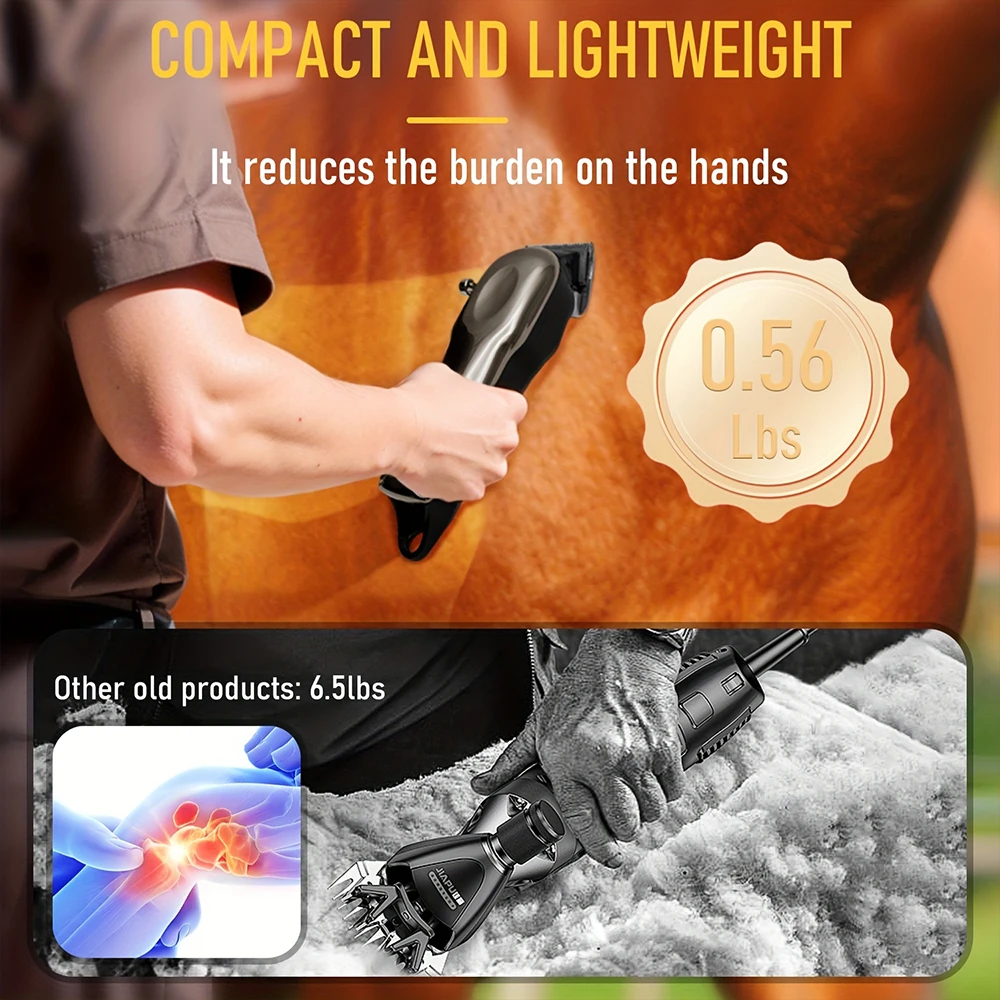 Electric Horse Hair Clipper Cutting Machine Animals Grooming Trimmer Pet Machine Scissors Shearing for Horse Sheep Cat Dog