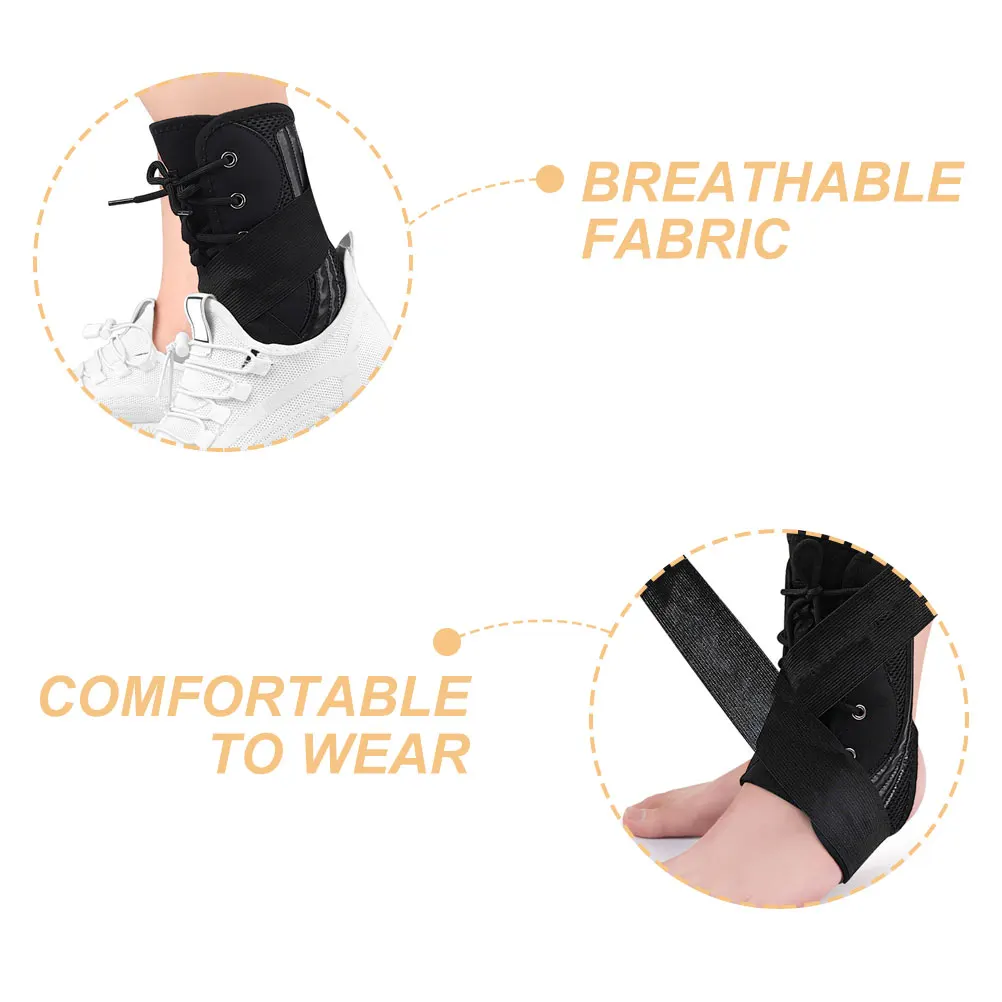 

Ankle Compression Sleeve Breathable Moisture Wicking Support for Sports Running Cycling Fitness Unisex Wear Resistant Polyester