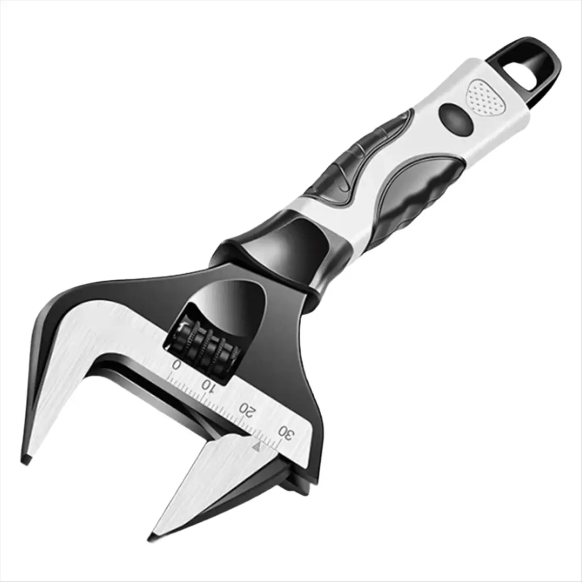 Spanner Adjustable Wrench -V Steel Mechanical Workshop Hand Repair Tools Car Bicycle Wrench Large Opening Spanner 12 Inch