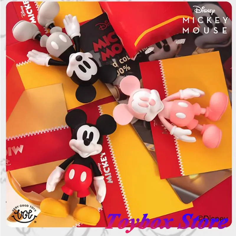 

VGT оригинальная 200% эго Disney Микки Маус черная белая розовая красочная экшн-фигурка куклы детство память коллекционные модели игрушки