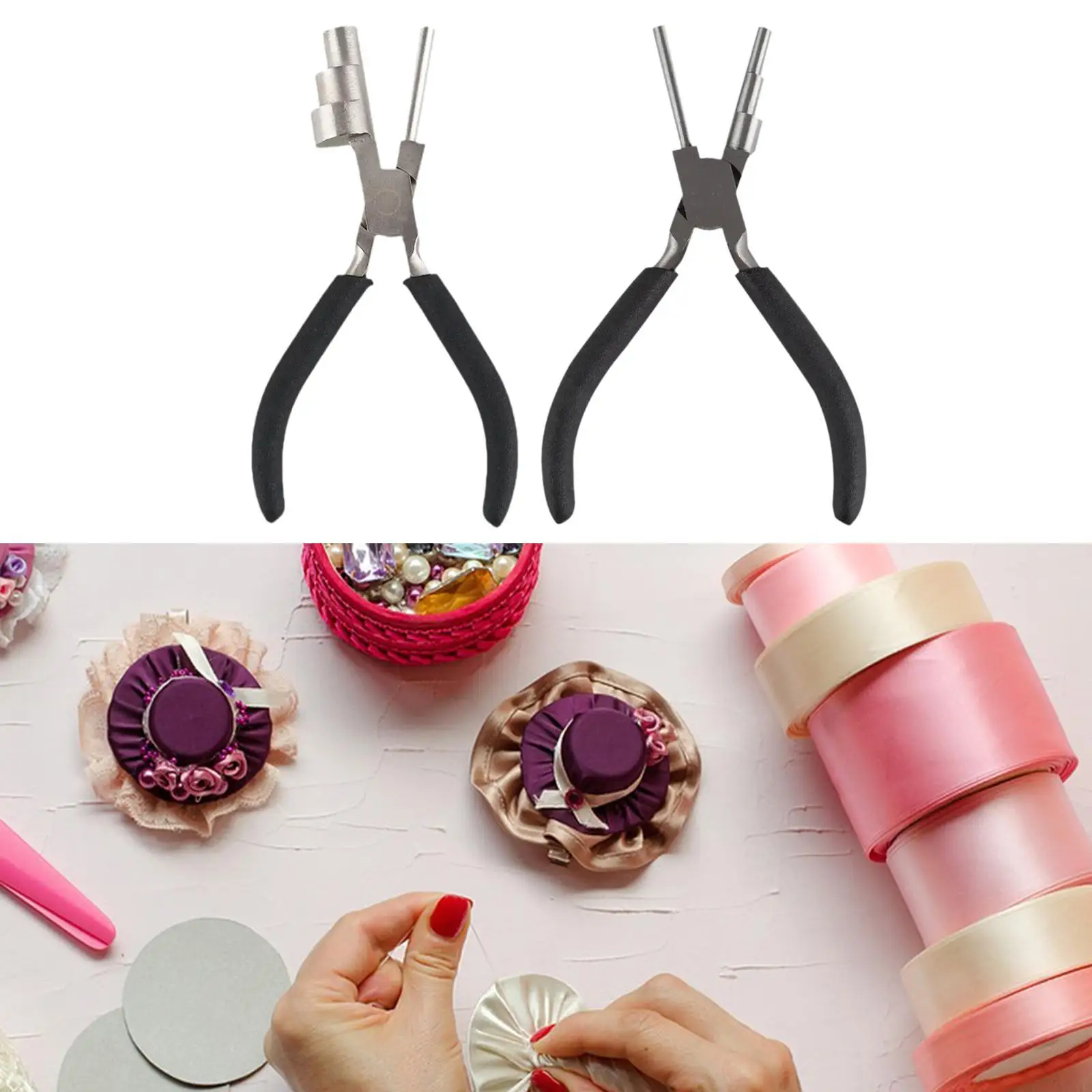 Round Nose Pliers Comfortable Handle High Carbon Steel Jewelry Pliers for Beading Jewelry Making Tool DIY Enthusiast Jump Rings