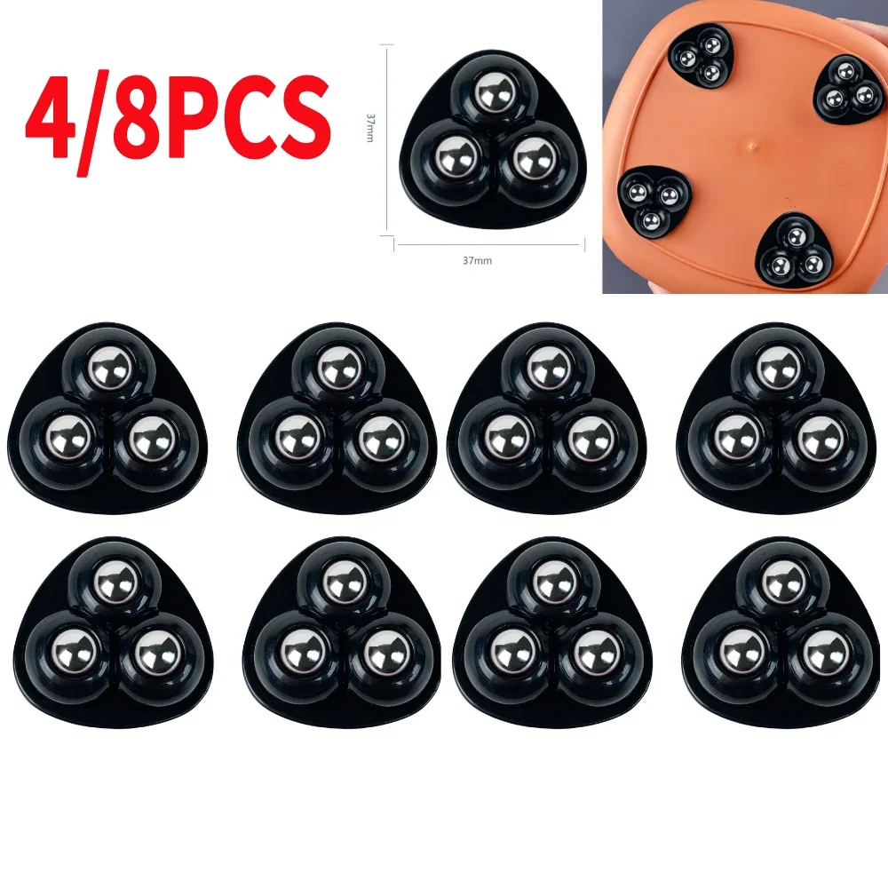4 stücke Paste Universal rad kein Lärm selbst klebende Universal Riemens cheibe rotierende Räder für Mülleimer Boden Küche Kleingeräte