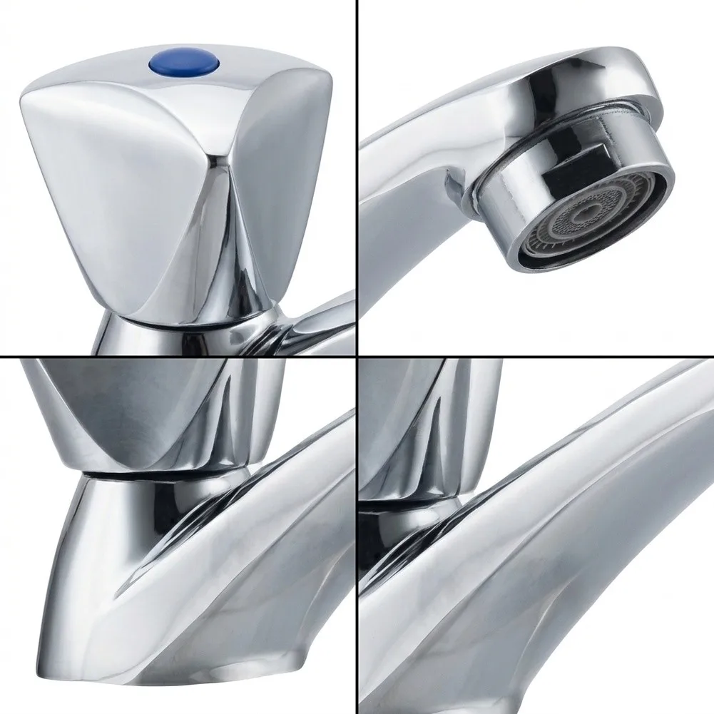Commercial Grade Cold Water Basin Faucet Made of Zinc Alloy with Tough ABS Handle for Frequent Use Environments