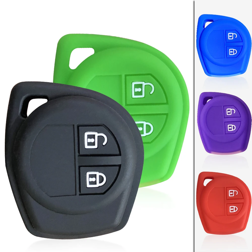 Silicone Car Key Cover Cap For Suzuki Jimny 2020 SX4 Swift LV Grand Vitara Liana Celerio Remote Control Key Protect Case