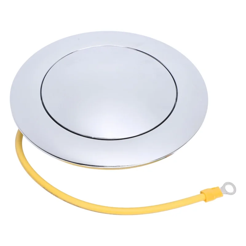 Steering Wheel Horn Button 121805A Aluminum Fast Response Polished Finish For 9 Bolts Steering Wheel