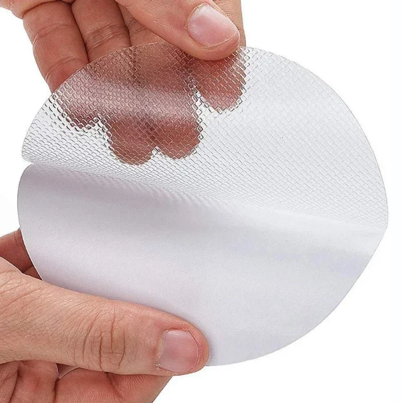 Transparent Non-Slip Bathroom Tape 6/12PCS Anti-Slip Shower Strips Round Flower Shaped Bathtub Safety Stickers for Tub & Shower