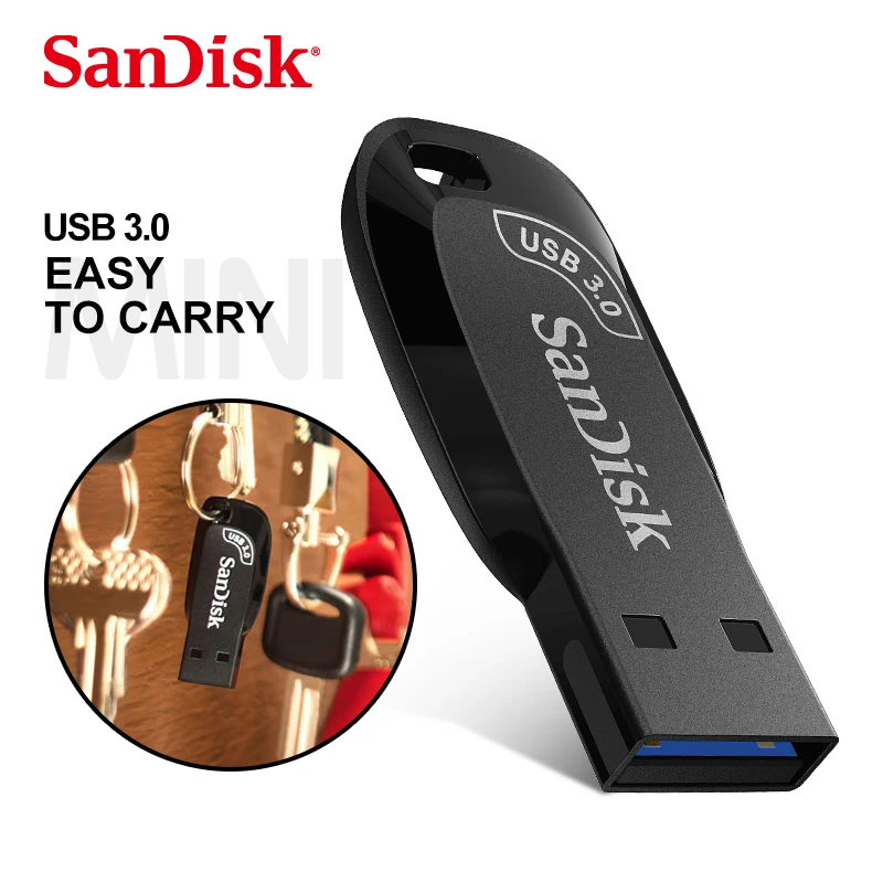 USB-флеш-накопитель SanDisk, USB 3,0, 128 ГБ, 64 ГБ, 32 ГБ