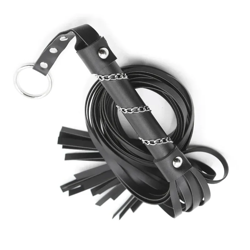 Bdsm Bondage Gear Slave Cosplay Restraints Spanking Punish Erotic Toys Long Black Leather Fetish Whip Sex Shop For Women Couples