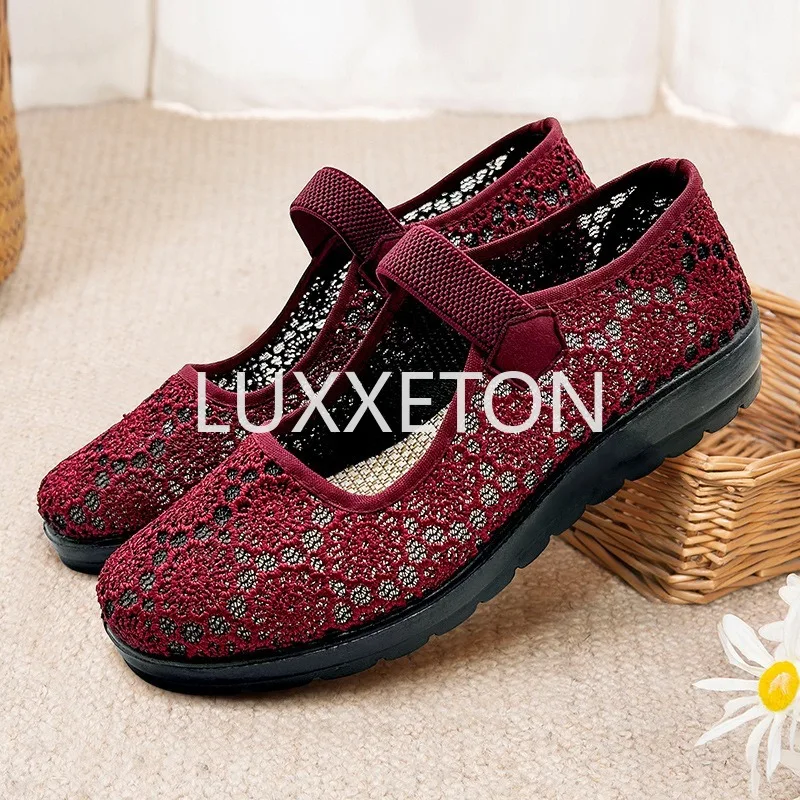 Women Flat Shoes 2024 Spring and Autumn New Fashion Embroidered Shoes Soft Sole Leisure Sports Breathable Women ﻿