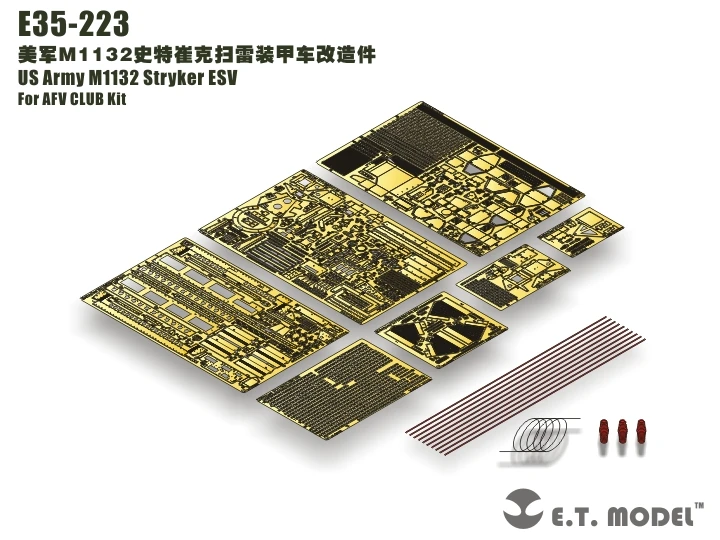 ET Model E35-223 1/35 US Army M1132 Stryker ESV Detail Part (No Tank)