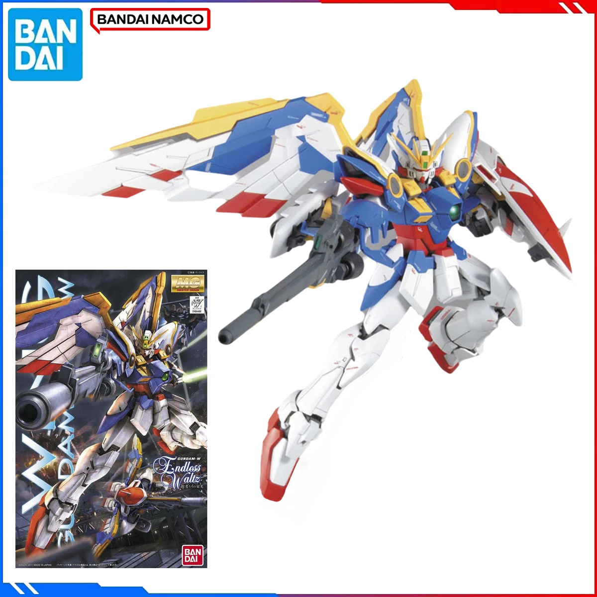 

Bandai Натуральная оригинальная модель Gundam, наборы MG 1/100, аниме-фигурка XXXG-01W Wing Gundam EW, экшн-фигурка, модель игрушки, подарок для детей