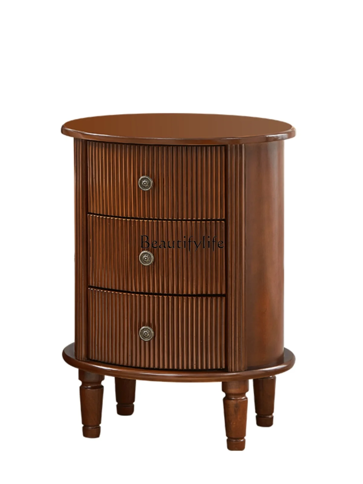 American side few living room sofa side cabinet retro bedside side table storage cabinet