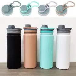 Splash Spill Proof Plain Lids Sealing Bottle Cover for TS-8706B/TS-8709B Multicolor Therms Cup for Tyeso 530ml/750ml