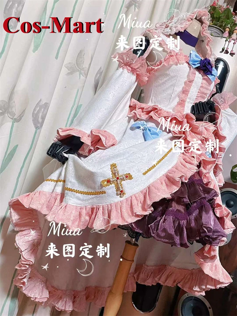 Cos-Mart-Costume de Cosplay de Gokou Ruri, Magnifique Robe Lolita Rose Douce et Blanche, Vêtements de Jeu sur Mesure, ixd'Activité