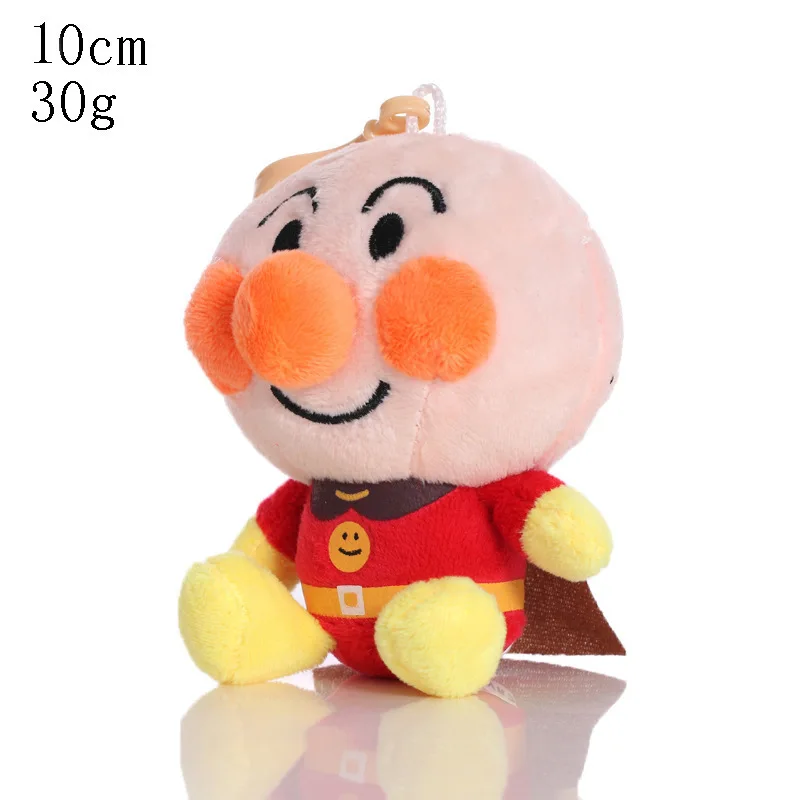 2024 New 10cm Kawaii Japanese Anpanman Blue and Orange Elf Cartoon Stuffed Plush Doll Toy Pendant Children's Birthday Gift