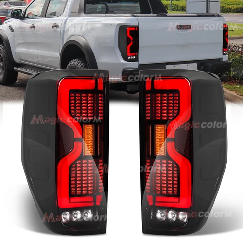 Para Ford Ranger Raptor Wildtrak XLT XLS XL 2019 2020 2021 2022 luces traseras de coche lámpara de señal de giro luces de marcha atrás de freno trasero