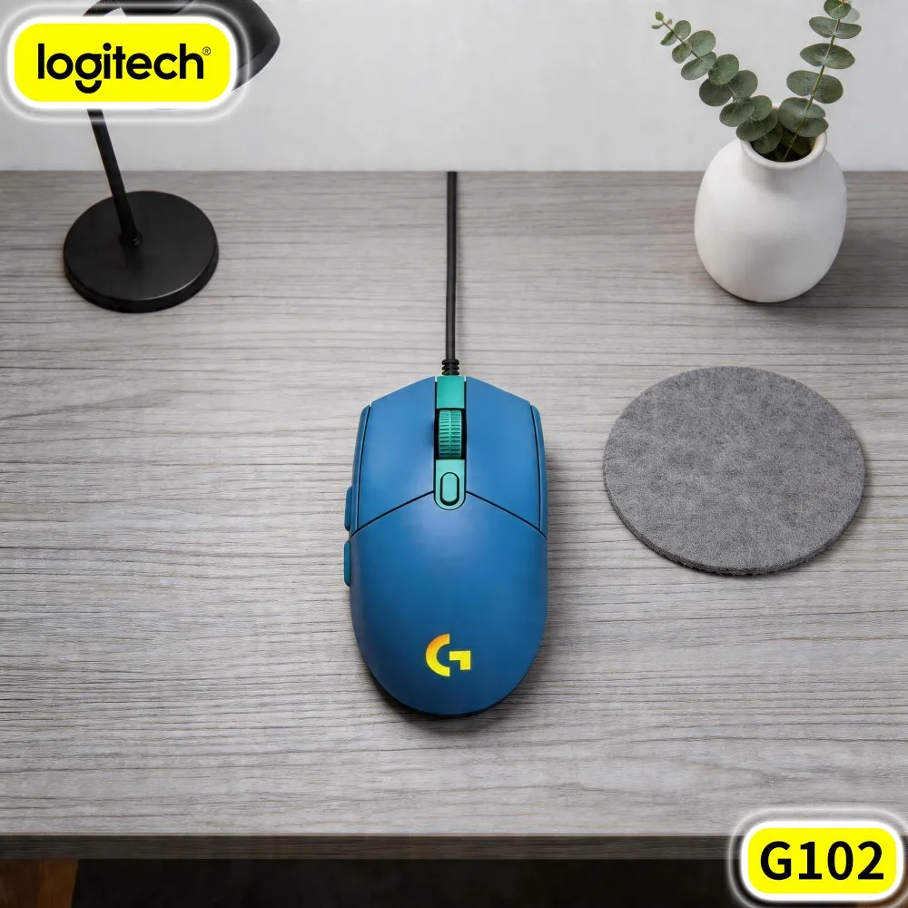 Logitech G102 Wired Gaming Mouse,Dust Resistant Internal Structure Prolongs The Mouse Overall Service Lifespan