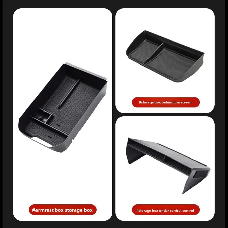 For Toyota RAV 4 XA50 2019-2025 RAV4 Hybrid 1piece Car Central Control Screen Rear Storage Box Armrest Box Organizer Holder Tray