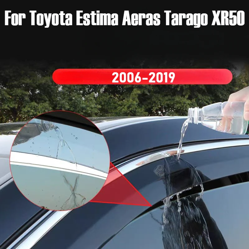 For Toyota Estima Aeras Tarago XR50 2006-2019 Car Accessories Plastic Exterior Visor Vent Shades Window Sun Rain Guard Deflector